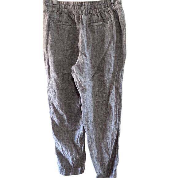 Athleta Retreat Linen High Rise Ankle Pant, Pyrite, Size Medium - Picture 3 of 9